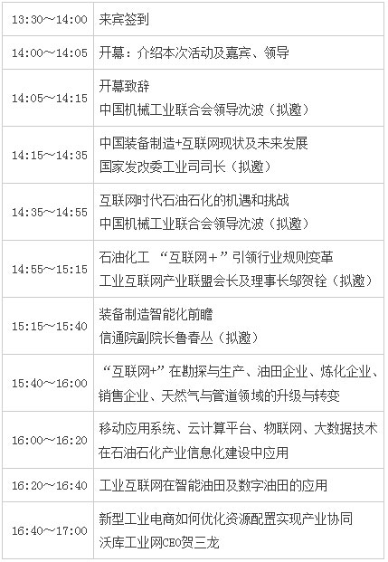2017中國裝備制造+工業互聯網高峰論壇3月21日舉行(圖1)
